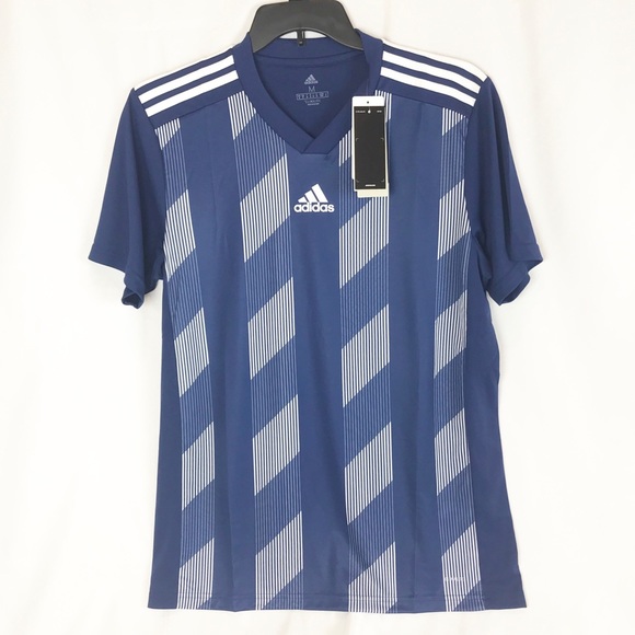 adidas striped soccer jersey